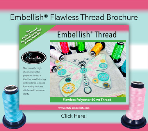 Embellish Flawless Thread Chart, Click Here