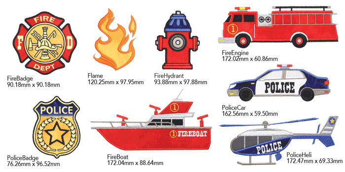 Fire Away Embroidery Designs