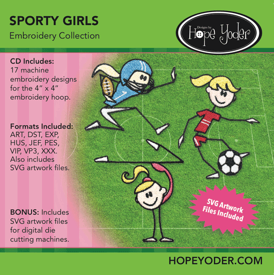 Sporty Girls Embroidery Collection