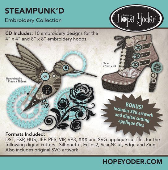 Steampunk’d Embroidery Collection