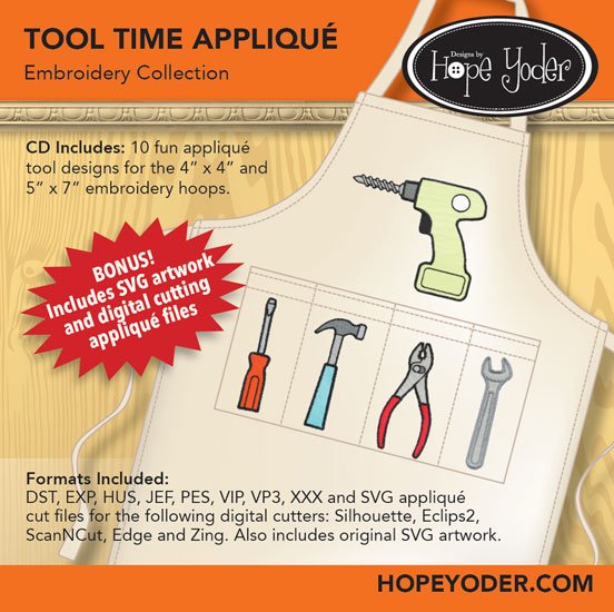 Tool Time Appliqué Embroidery Collection