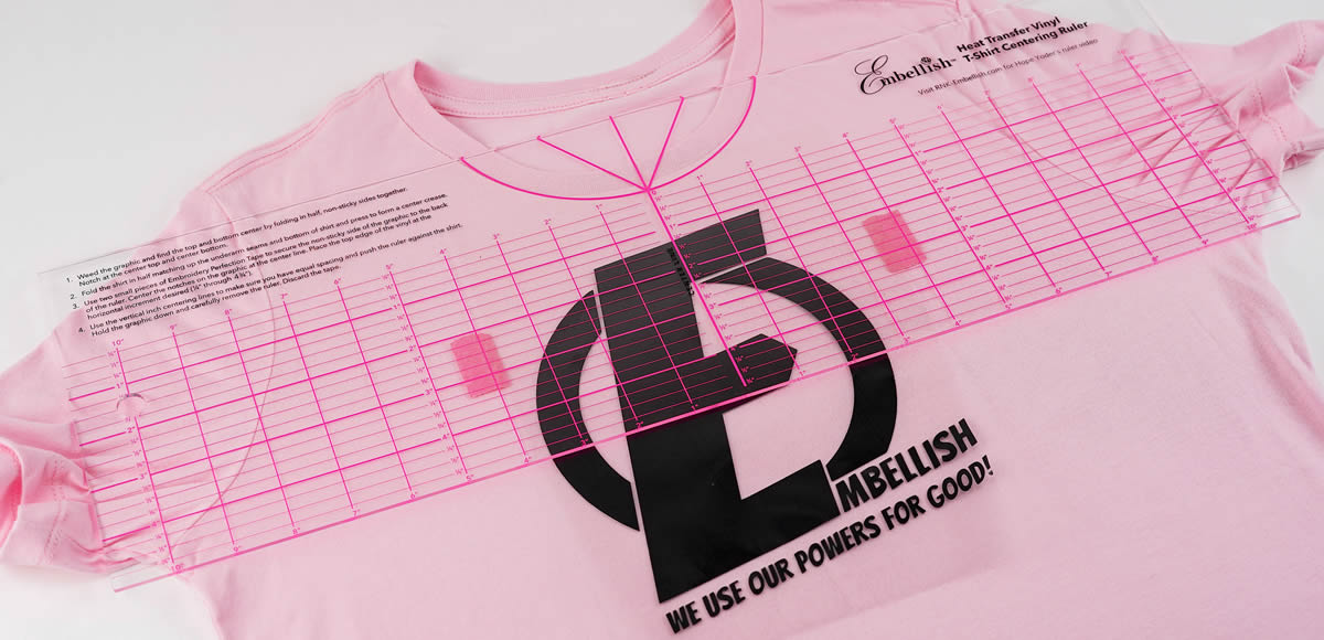 Download T Shirt Heat Transfer Vinyl Centering Ruler